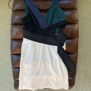 Philip Lim Colorblock cutout cocktail dress